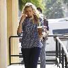 'Cougar Town' star Busy Philipps stops by Starbucks to get a large iced coffee Los Angeles.