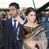 Aishwarya Rai Bachchan, Abhishek Bachchan Raavan - UK film premiere held at the BFI Southbank -arrivals. London.