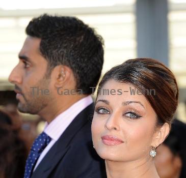 Aishwarya Rai Bachchan, Abhishek Bachchan Raavan - UK film premiere held at the BFI Southbank -arrivals. London.