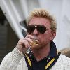 Boris Becker with his wife Lily Kerssenberg and their son Amadeus and his other son Elias at the Laureus Polo Cup Event at Ham Polo Club. London.