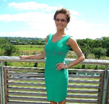 Eastenders' actress Kara Tointon 
at Down Royal Racecourse for Specsavers Derby in Lisburn
County Down, Northern Ireland.