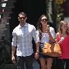 Jesse Metcalfe and Cara Santana Jesse Metcalfe shopping at The Grove while his girlfriend eats an ice cream cone Los Angeles.