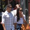 Jesse Metcalfe and Cara Santana Jesse Metcalfe shopping at The Grove while his girlfriend eats an ice cream cone Los Angeles.