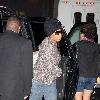 Macy Gray arriving at ABC studios in Times Square to perform on 'Good Morning America'. New York City.