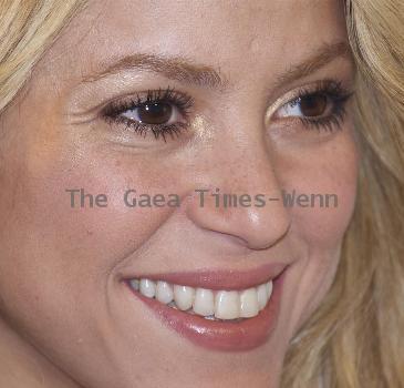 Shakira attends the photocall for S by Shakira, her first fragrance, at Palacio de Santa Barbara Madrid.