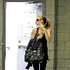 Gisele Bundchen walking through a parking garage after leaving her gym in Studio City Los Angeles.