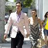 Kourtney Kardashian and Scott Disick go shopping together in Beverly Hills. Los Angeles, California.