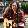 Jason Castro The former American Idol contestant performs an impromptu gig at the water fountain at The Grove, where he played two songs before continuing on his way Los Angeles.