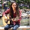 Jason Castro The former American Idol contestant performs an impromptu gig at the water fountain at The Grove, where he played two songs before continuing on his way Los Angeles.