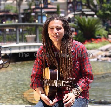 Jason Castro The former American Idol contestant performs an impromptu gig at the water fountain at The Grove, where he played two songs before continuing on his way Los Angeles.