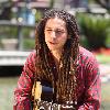Jason Castro The former American Idol contestant performs an impromptu gig at the water fountain at The Grove, where he played two songs before continuing on his way Los Angeles.