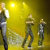 Howie Dorough, Nick Carter, Brian Littrell and A.J Mclean of the Backstreet Boys performs on stage the during US tour at Gibson Amphitheatre in Universal CityWalk Universal City.