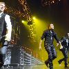 Howie Dorough, Nick Carter, Brian Littrell and A.J Mclean of the Backstreet Boys performs on stage the during US tour at Gibson Amphitheatre in Universal CityWalk Universal City.