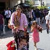 Angie Harmon takes her children shopping at The Grove Los Angeles.