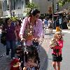 Angie Harmon takes her children shopping at The Grove Los Angeles.