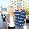 Andy Roddick and Brooklyn Decker leaving Nobu restaurant in MayfairLondon.