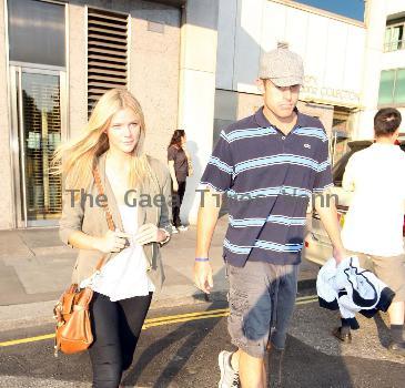 Andy Roddick and Brooklyn Decker leaving Nobu restaurant in MayfairLondon.