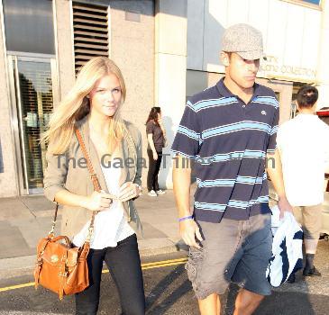 Andy Roddick and Brooklyn Decker leaving Nobu restaurant in MayfairLondon.