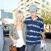 Andy Roddick and Brooklyn Decker leaving Nobu restaurant in MayfairLondon.