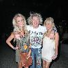 Joe Elliot of Deff Leppard spotted with a couple of female companions in Mayfair. London.