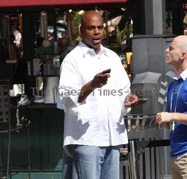 Weekend host of 'Entertainment Tonight' Kevin Frazier shopping at The Grove in Hollywood Los Angeles.