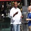 Weekend host of 'Entertainment Tonight' Kevin Frazier shopping at The Grove in Hollywood Los Angeles.