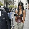 Kelly Rowland leaving her London hotel on her way to a studio London.