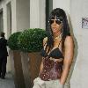 Kelly Rowland leaving her London hotel on her way to a studio London.