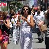 Marsha Thomason, star of the NBC series 'Las Vegas' seen out shopping in Manhattan. New York City.