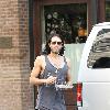 Russell Brand outside his hotel in New York.
New York, USA.