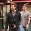 Seth Meyers going to the movies with friends at the Grove in Hollywood
Los Angeles, California.