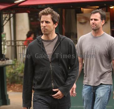 Seth Meyers going to the movies with friends at the Grove in Hollywood
Los Angeles, California.