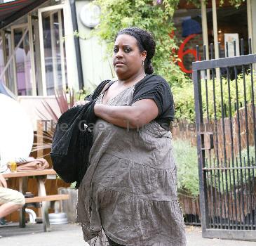 Alison Hammond outside ITV studios. London.