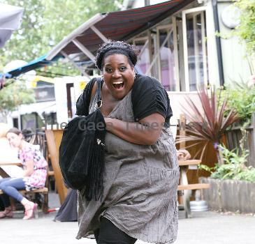 Alison Hammond outside ITV studios. London.