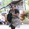Alison Hammond outside ITV studios. London.