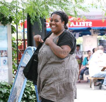 Alison Hammond outside ITV studios. London.