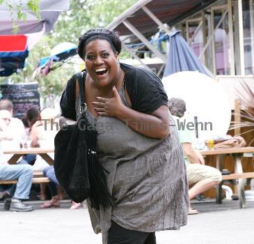 Alison Hammond outside ITV studios. London.