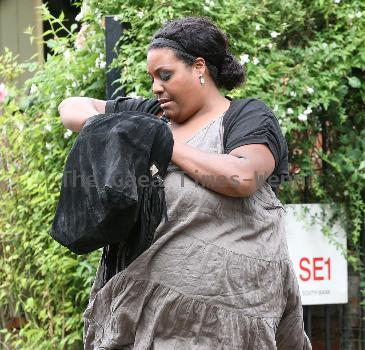 Alison Hammond outside ITV studios. London.