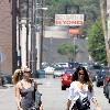 Camila Alves returning to her car with a friend after leaving a gym in Studio City Los Angeles.