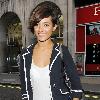 English singer and member of girl group The Saturdays, Frankie Sandford, poses for photos while out and about in Soho London.