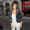 English singer and member of girl group The Saturdays, Frankie Sandford, poses for photos while out and about in Soho London.