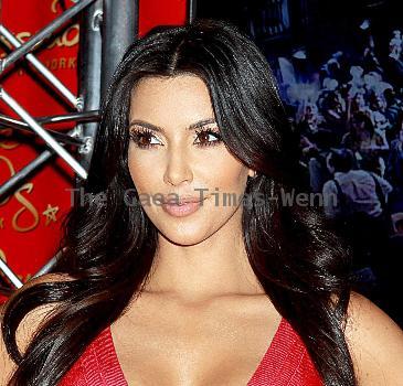 Kim Kardashian wax figure unveiling held at Madame Tussauds in Times Square New York City.