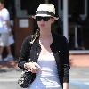 Nicky Hilton, wearing a straw fedora, seen outside Fred Segal
Los Angeles, California.