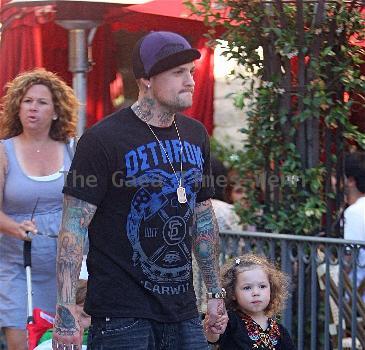 Benji Madden 
shops at The Grove with daughter Harlow
Los Angeles, California.