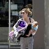 Ellen Pompeo and Stella Luna Ivery Ellen Pompeo has her hands full as she leaves Golden Bridge Yoga carrying her workout mats and baby daughter Los Angeles.