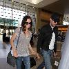 Emily Blunt and her fiance arrive at LAX airport to board a flight to London. Los Angeles.