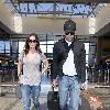 Emily Blunt and her fiance arrive at LAX airport to board a flight to London. Los Angeles.