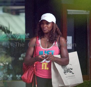 Serena Williams Celebrities arriving at the Wimbledon Tennis Championships 2010 London.