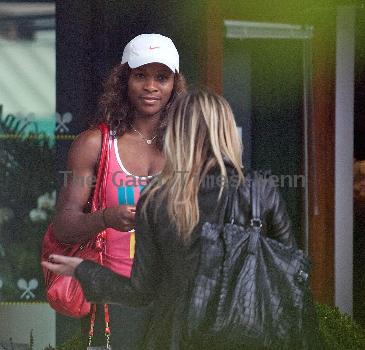 Serena Williams Celebrities arriving at the Wimbledon Tennis Championships 2010 London.