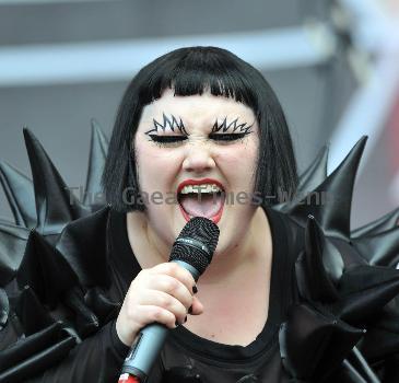 Beth Ditto of The Gossip Wireless Festival held at Hyde ParkLondon.